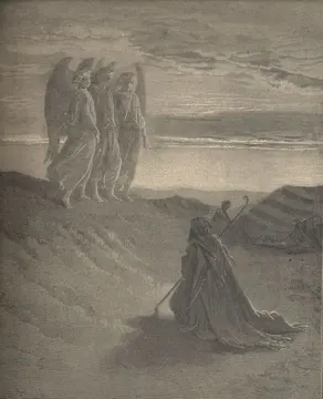 Abraham Entertains Three Strangers